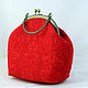 Order Bolso rojo con Corchete rosa de Noche. Vash sacvoyage. Livemaster. . Valise Фото №3