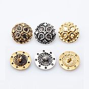 Материалы для творчества handmade. Livemaster - original item Vintage brass buttons. Architectural design.. Handmade.