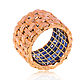 Gold ring with sapphires 5,25 ct German Kabirski, Rings, Moscow,  Фото №1