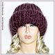 Шапка "А-ля Такори" темный виноград (шапка вяз). Шапки. Ирина(shvilinka.knit). Интернет-магазин Ярмарка Мастеров.  Фото №2