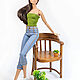 Деревянное кресло "Тюльпан" для кукол  1:6 - Barbie, Blythe. Мебель для кукол. 'Snow Fox' текстиль и куклы. Интернет-магазин Ярмарка Мастеров.  Фото №2