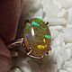 Gold ring with a magic opal. Rings. OuroborosJwlry. My Livemaster. Фото №6