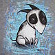 T-shirt "Sparky" Art color Handmade. Tanks. Fox-sale. Online shopping on My Livemaster.  Фото №2