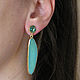 Order Green earrings with agate in gold'Forest tale' earrings 2022. Irina Moro. Livemaster. . Earrings Фото №3