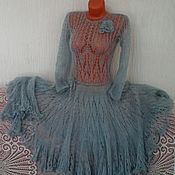 Одежда handmade. Livemaster - original item Openwork mohair dress 
