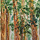 Заказать Картина с лесом зимний пейзаж с деревьями - акварель А4. Картины от Кри. Ярмарка Мастеров. . Картины Фото №3