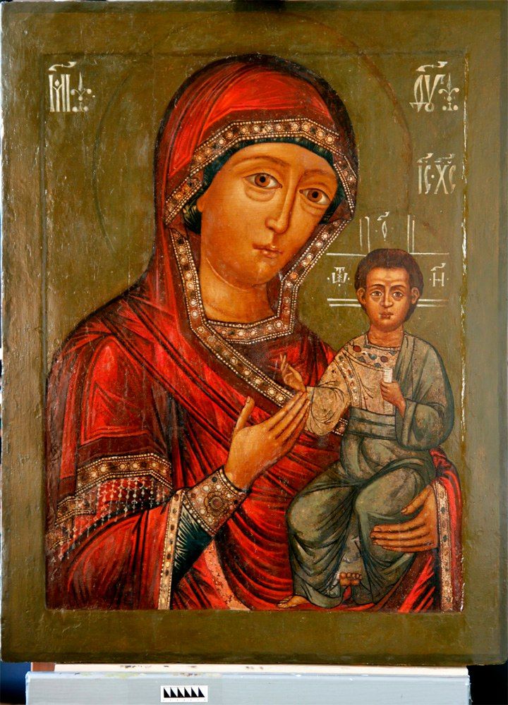 Результат реставрации  иконы Богоматери XVI в