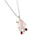 Quartz and garnet pendant on a chain, pink three-stone pendant. Pendant. Irina Moro. Online shopping on My Livemaster.  Фото №2