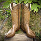 Cowboy boots 'Cossacks' made of genuine leather. High Boots. Cowboy belts and bags. Online shopping on My Livemaster.  Фото №2