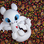 Куклы и игрушки handmade. Livemaster - original item White Fury Soft Toy. Toothless How to train a Dragon. Handmade.