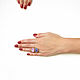 Quartz Ring, Lilac ring, Purple ring 2023. Rings. Irina Moro. My Livemaster. Фото №5