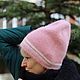 Шапка двойная двухсторонняя, Зимняя шапка из ангоры. Шапки. Belkahats / Шапки, медведи / Мария. Интернет-магазин Ярмарка Мастеров.  Фото №2