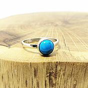 Украшения handmade. Livemaster - original item 17.5 r-r Turquoise Ring Great Persia. Handmade.