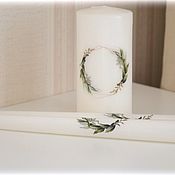 Кружка с декором из полимерной глины "Весенние тюльпаны"