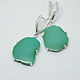 Earrings with chrysoprase. Earrings. EdGems jewerly. My Livemaster. Фото №5