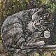 Счастливый кот Марсик картина маслом с котом, Картины, Калининград,  Фото №1