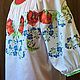 Women's blouse embroidered 'Summer flowers' ZHR4-007. Blouses. babushkin-komod. My Livemaster. Фото №4