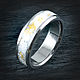 Order Titanium ring with gold-veined caholong. asgdesign. Livemaster. . Rings Фото №3