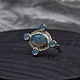 Кольцо "Компас" серебро, натуральные камни. Кольца. KLIM.jewelry.art. Интернет-магазин Ярмарка Мастеров.  Фото №2