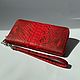 Python Red Leather Wallet, Wallets, Izhevsk,  Фото №1