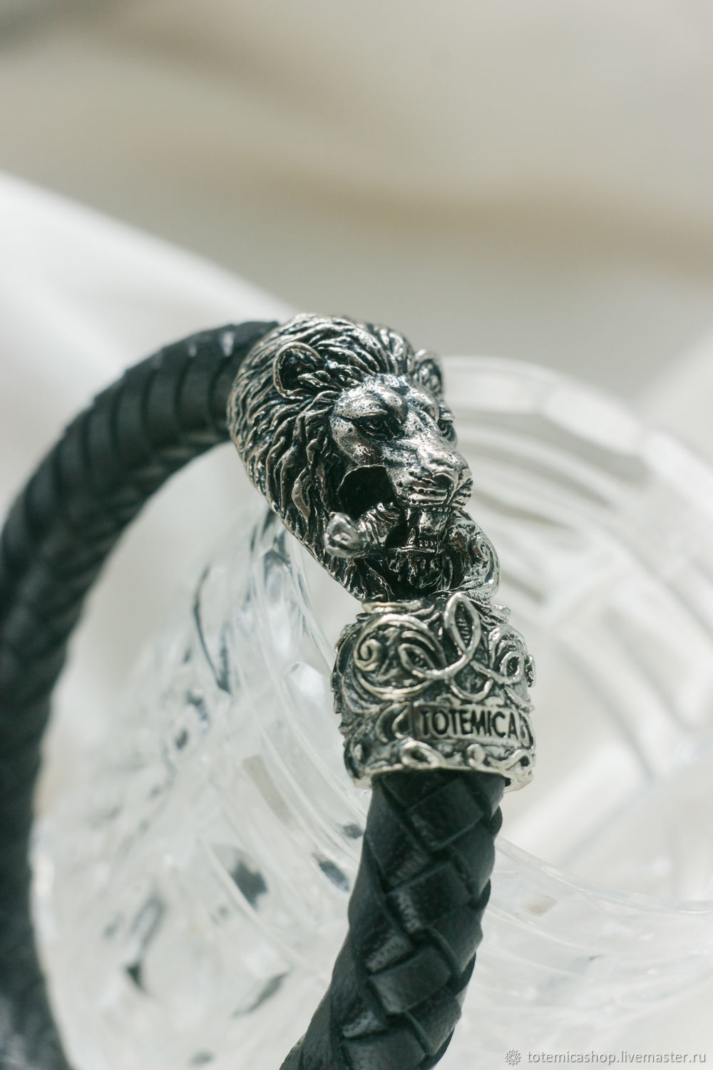 Double Headed Silver Lion Bracelet
