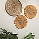 Wicker basket, wicker plate on the wall, wicker panel. Interior elements. lmillame. My Livemaster. Фото №4