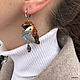 Earrings 'Sparrows'. Miniature birds. Earrings. Coffeelena. My Livemaster. Фото №4