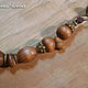 Beads of wood 'Chocolate mix'. Necklace. BijouSiberia. My Livemaster. Фото №6