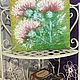 Заказать Painting blooming thistle for amulet pastel 'Amulet' 280h280 mm. Larisa Shemyakina Chuvstvo pozitiva (chuvstvo-pozitiva). Ярмарка Мастеров. . Pictures Фото №3