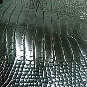 Материалы для творчества handmade. Livemaster - original item Alligator leather, semi-gloss coating, haberdashery dressing!. Handmade.