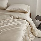 Для дома и интерьера handmade. Livemaster - original item Tencel ivory bed linen for a gift. Handmade.
