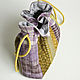 Order Textile bag for cosmetics and jewelry made with quilting techniques. Cuteshop. Livemaster. . Beauticians Фото №3