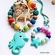 Slingobusy and teething toy seahorse. Slingbus. Little Fox Crafts (KurkovaAlena). Online shopping on My Livemaster.  Фото №2