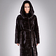 Mink coat, Scanblack in a Transverse Layout, Fur Coats, Kirov,  Фото №1