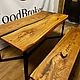 Комплект из горного карагача стол 190х90 и лавка 190х40. Столы. WoodBroker. Интернет-магазин Ярмарка Мастеров.  Фото №2