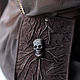 3D Handbag on a chain 'Skull' made of natural suede. Crossbody bag. newandw. My Livemaster. Фото №6