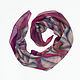 Chiffon silk scarf 'Karkade', batik. Shawls1. ArtBeklov. My Livemaster. Фото №4