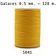 Нить для кожи круглая вощеная, полистер Galaces 041 толщина 0.5 mm, Нитки, Белгород,  Фото №1