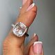 17. Кольцо с натуральным морганитом 4.80  ct. Кольца. Елена. Ярмарка Мастеров.  Фото №5