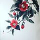 Камелия цветет. Картины. RanSei_art (Japanese sumi-e). Ярмарка Мастеров.  Фото №5