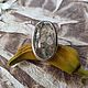 Кольцо с аквариумным кварцем. Кольца. Karma-jewelry. Ярмарка Мастеров.  Фото №4