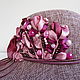 Women's summer bordeaux hat with roses WINTER CHERRY. Hats1. Juliya Laborera. My Livemaster. Фото №5