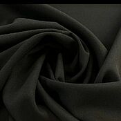 Материалы для творчества handmade. Livemaster - original item Fabric: Costume crepe wool black. Handmade.