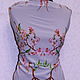 Viscose chiffon, 'Sakura' pearl grey. Fabric. Ya-shveya. Online shopping on My Livemaster.  Фото №2