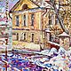  Interior painting ' Khitrovsky Lane in winter', Pictures, Moscow,  Фото №1