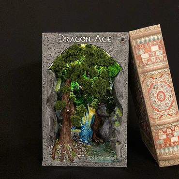 Куклы и игрушки ручной работы. Ярмарка Мастеров - ручная работа Book nook “Dragon Age” / Бук нук «Dragon Age». Handmade.