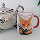 Author mug 'Fox', Mugs and cups, Kirzhach,  Фото №1