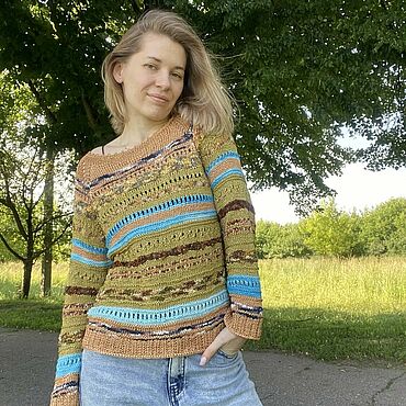 Одежда ручной работы. Ярмарка Мастеров - ручная работа Свитеры:свитер "Осень". Handmade.