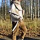 Капор капюшон  из плащевой ткани с утеплителем Cosy Beige. Капоры. Марина Чигвинцева. Ярмарка Мастеров.  Фото №5