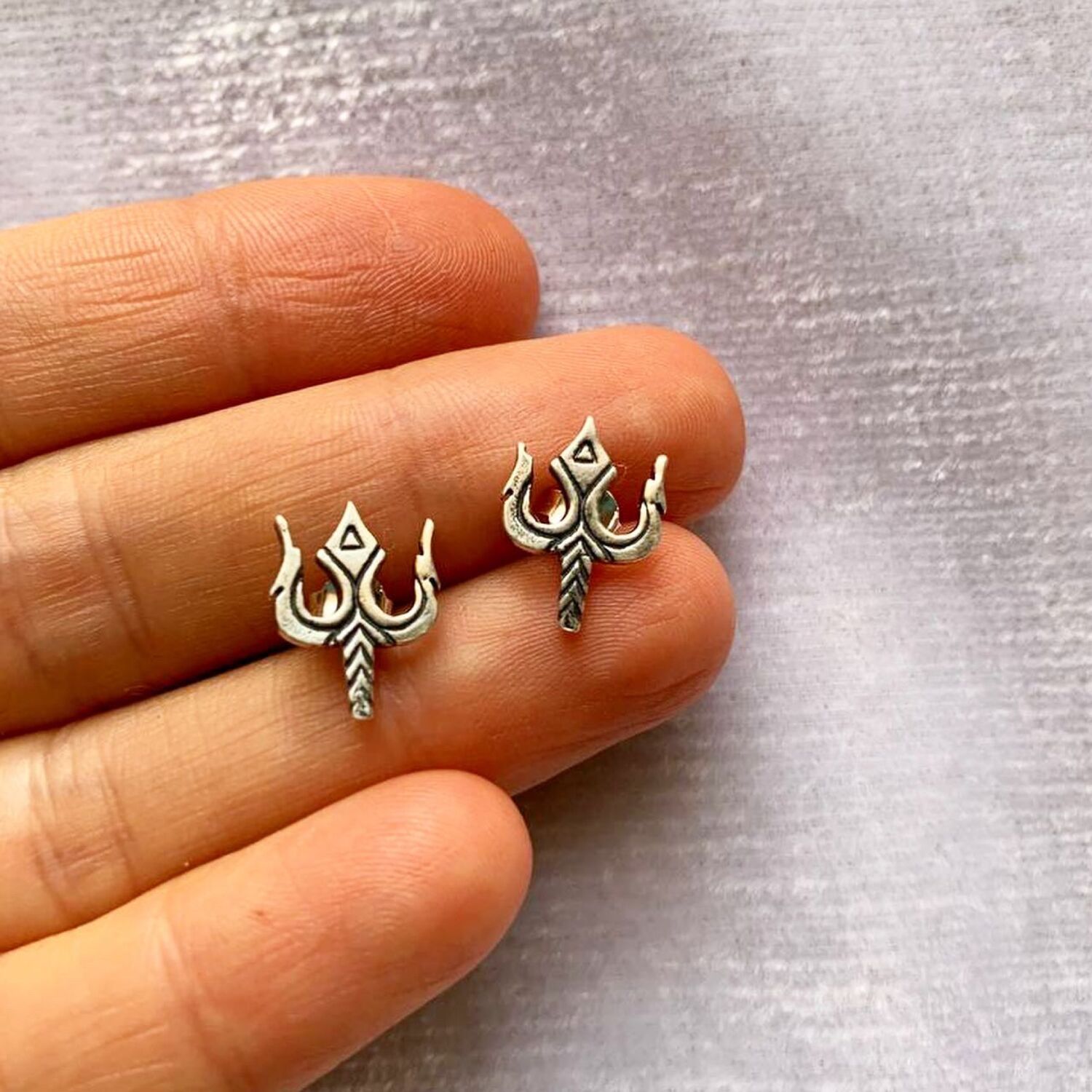 СЕРЬГИ«ТРЕЗУБЕЦ ШИВЫ» СЕРЕБРО 925 пробы купить в интернет-магазине ...